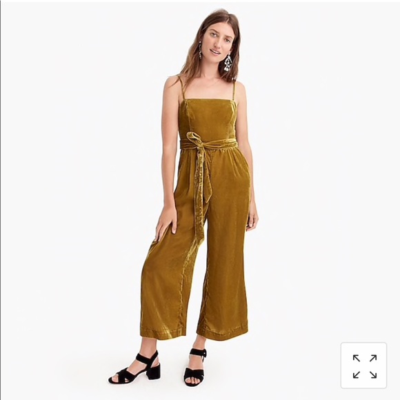 petite gold jumpsuit